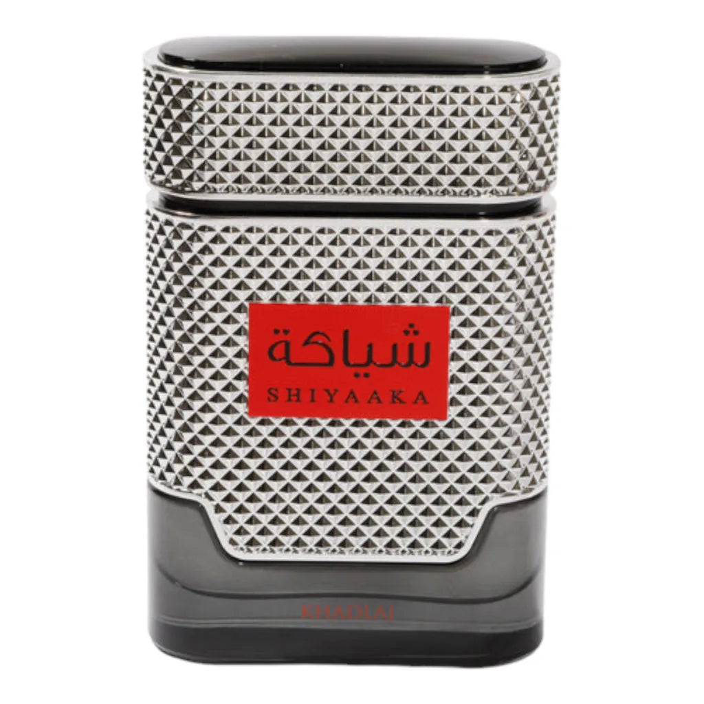 Khadlaj Shiyaaka For Men perfume bottle with elegant woody aromatic notes